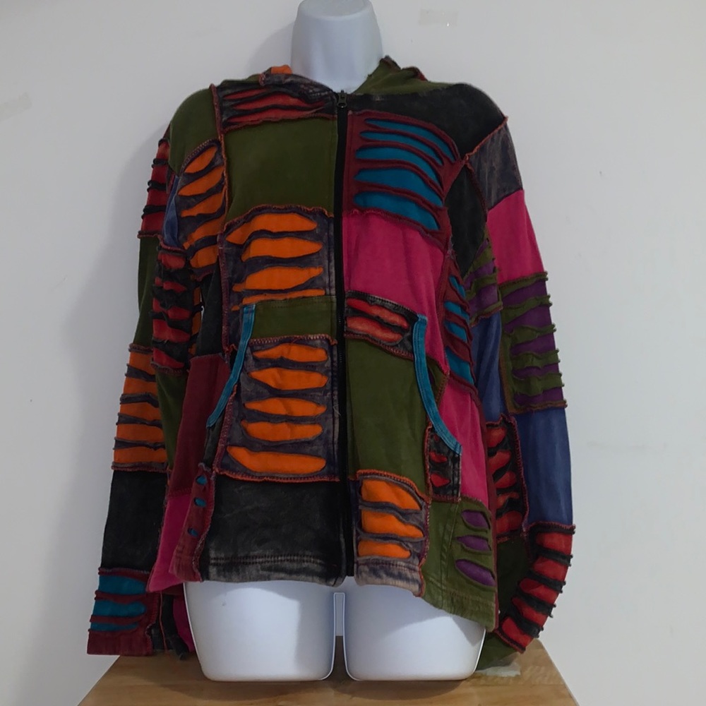 Hippie Nepal Patchwork Sweater